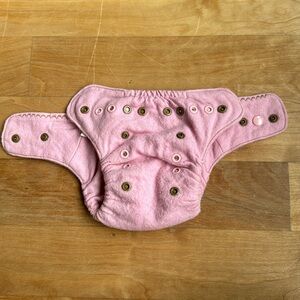 Puppi Merino Wool Diaper Cover in Pink Peony One Size GUC